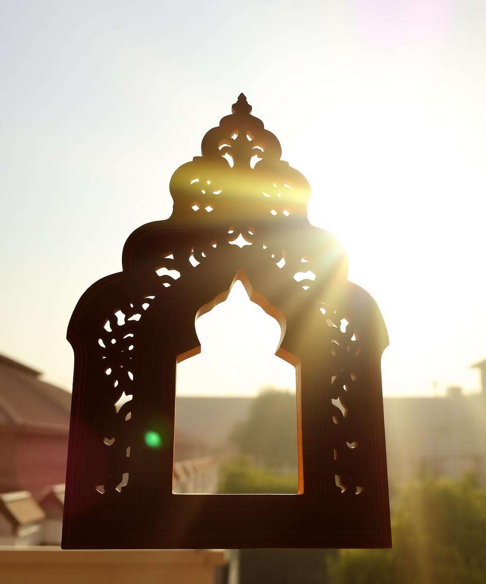 Carved Jharokha Mirror