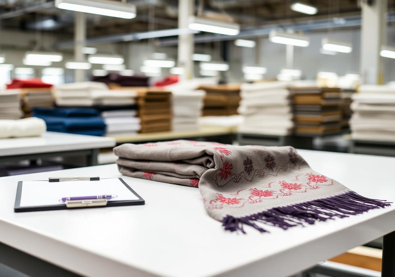 QC inspection at the warehouse